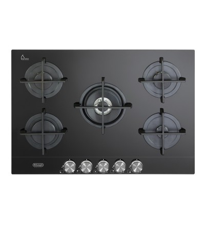 De’Longhi De’Longhi NSL575NC Piano Cottura Nero Da incasso 75 cm Gas 5 Fornello(i)