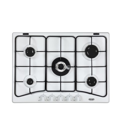 De’Longhi De'Longhi piano cottura YBF57ASV  a gas 5 fornelli wok 68 cm da incasso bianco