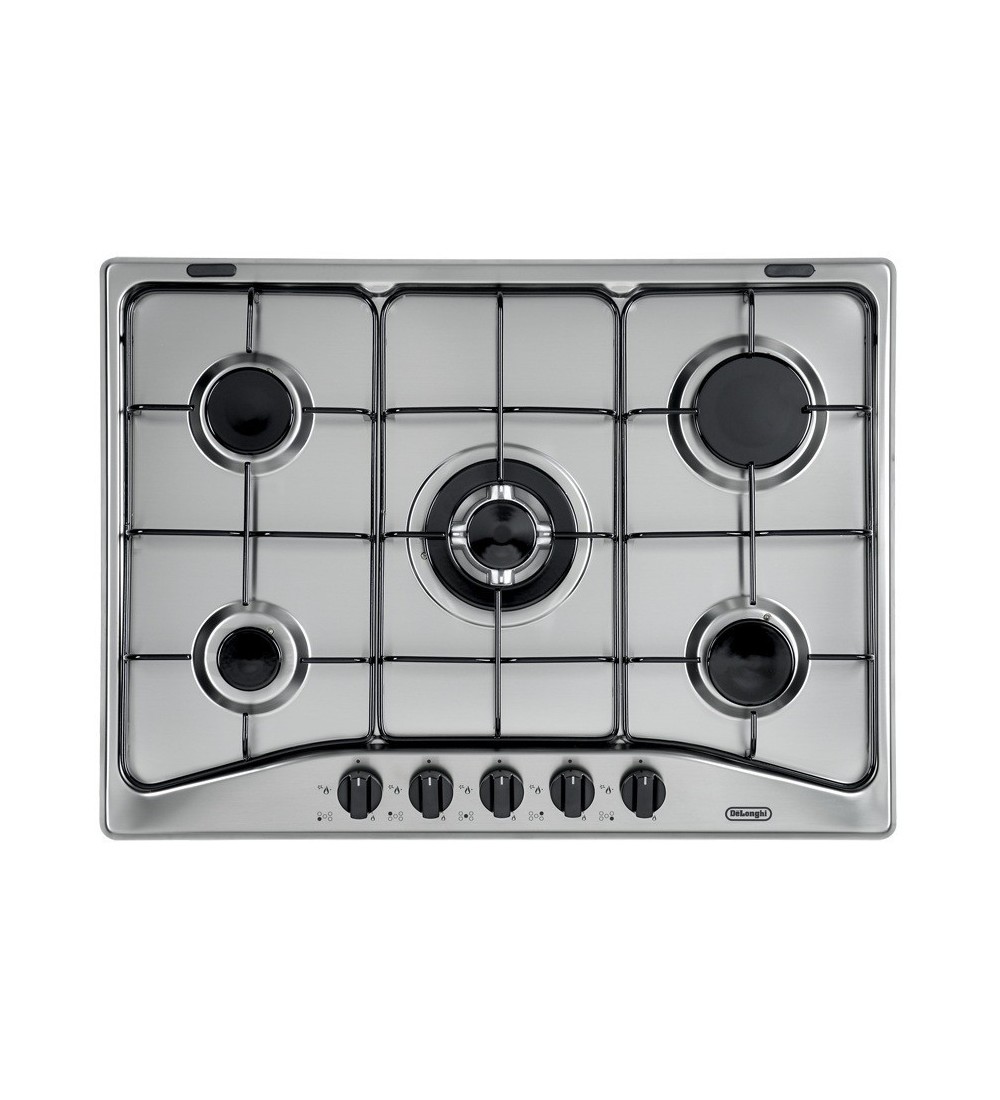 De’Longhi De’Longhi YAF57ASV Piano Cottura Acciaio inossidabile Da incasso Gas 5 Fornello(i) 