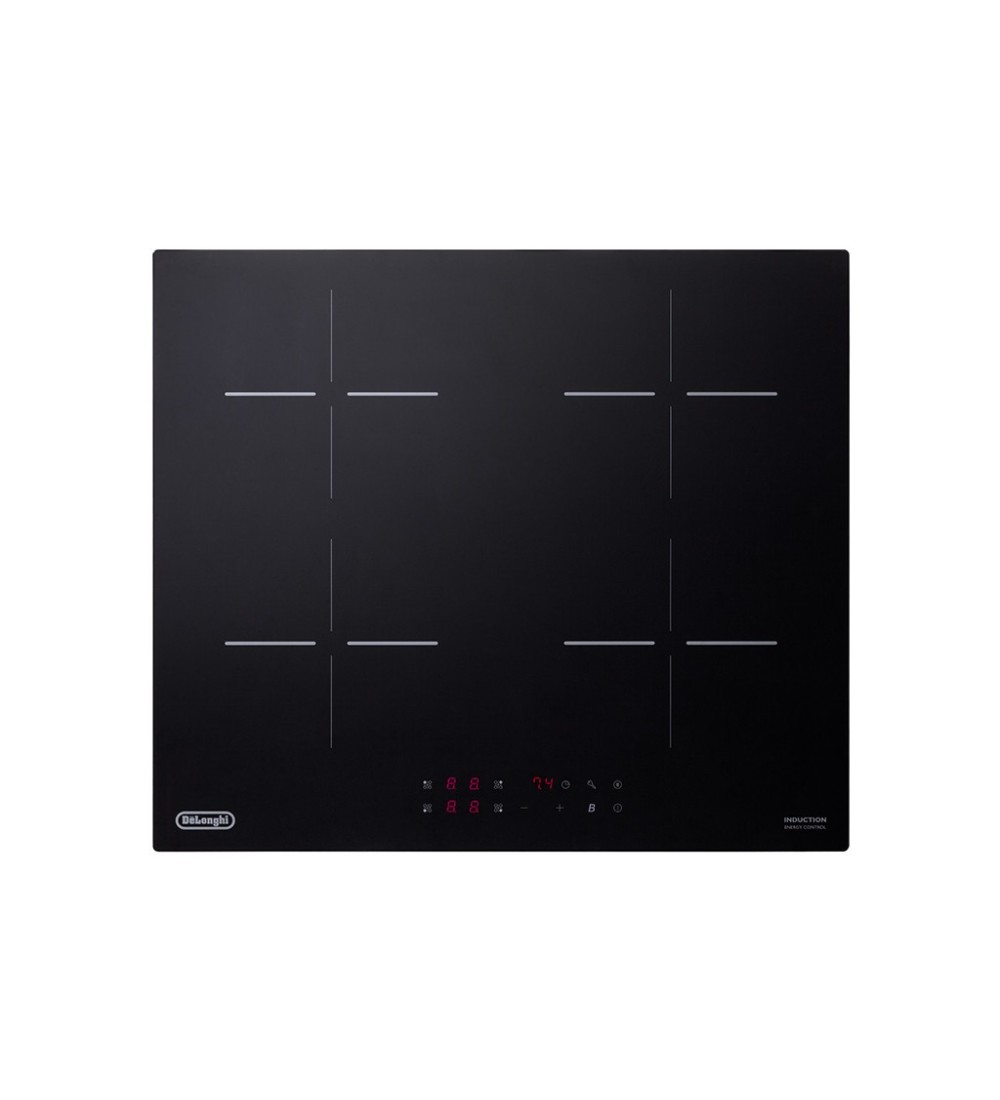De’Longhi De'Longhi Piano Cottura a Induzione YLI60 4 Fornelli 59cm Da Incasso Nero