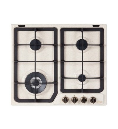De’Longhi De'Longhi AVF46PRO Piano Cottura a Gas 4 Fornelli Wok Incasso 58 cm Avena