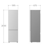 LG LG Frigorifero Combinato GBV7280BMB 387L Classe B No Frost Acciaio Inox