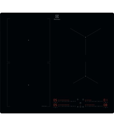 Electrolux Electrolux Serie 700 piano cottura a induzione 4 fornelli 58 cm da incasso nero