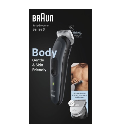 Braun Braun Rifinitore Corpo 3 Depilatore Uomo Nero Grigio