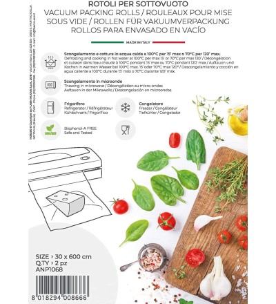 Magic Vac Magic Vac Rotolo Sottovuoto Goffrato 30 cm 6 m 2 pz