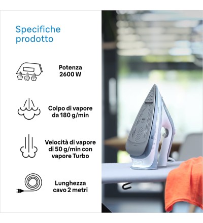 Braun 10Braun Ferro da Stiro a Vapore TexStyle 5 SI5078GY