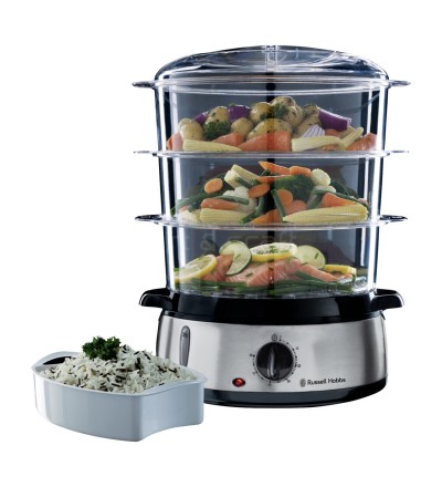 Russell Hobbs Russell Hobbs Vaporiera Elettrica 3 Cestelli Acciaio Inox