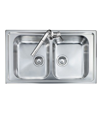 Plados Plados Lavello OLYMPUS 8620 Acciaio Inox Satinato 80cm