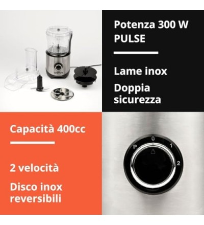 Onebby Onebby Robot da Cucina 400cc con Disco Inox