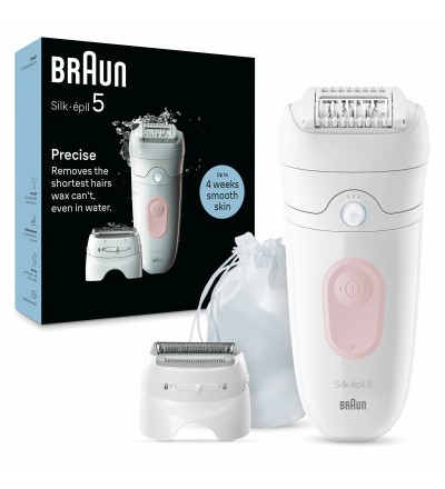 Braun Braun Silk-épil 5 Epilatore Elettrico Donna Bianco/Rosa