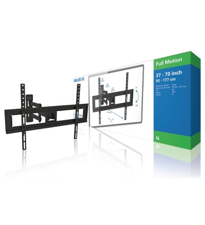 Valueline Valueline VLMFM3L Supporto Universale Nero 100x100mm