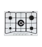 De’Longhi De'Longhi piano cottura YBF57ASV  a gas 5 fornelli wok 68 cm da incasso bianco