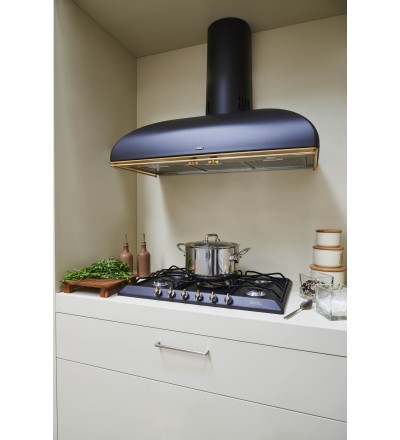 SMEG Smeg SRV876AOGH Piano di cottura gas 5 fuochi 68.5 cm antracite wok stile coloniale da incasso