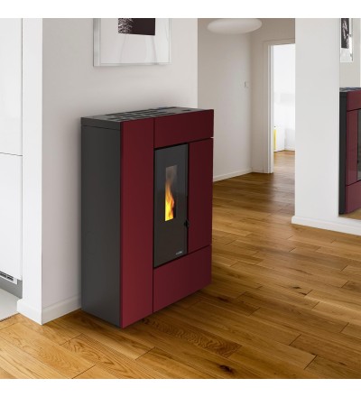 Dal Zotto Dal Zotto Leyla Elite Stufa a Pellet Acciaio Bordeaux A+