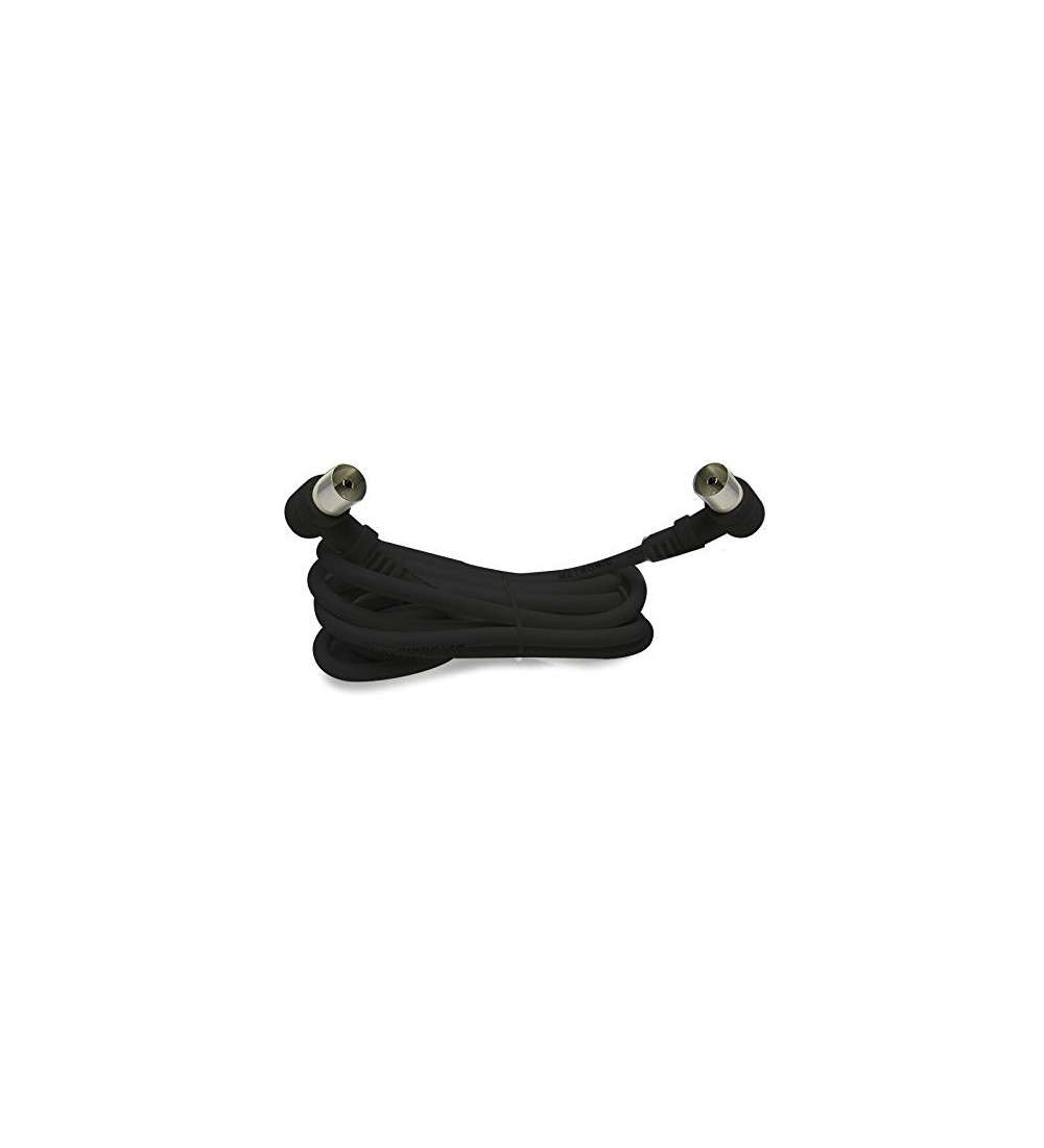 Metronic Metronic Prolunga TV Coassiale a Gomito Nero 90°