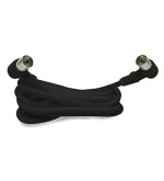 Metronic Metronic Prolunga TV Coassiale a Gomito Nero 90°