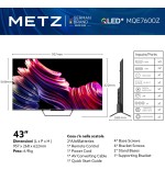 MQE MQE7600 TV 43 Pollici QLED 4K Ultra HD