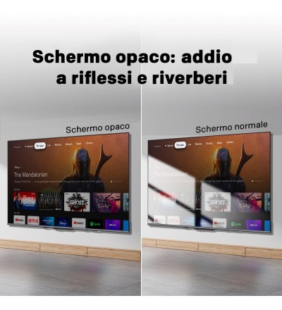 MQE MQE7600 TV 43 Pollici QLED 4K Ultra HD