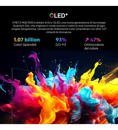 MQE MQE7600 TV 43 Pollici QLED 4K Ultra HD