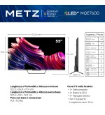 METZ Metz TV 55 QLED+ Smart TV 4K UHD con Google TV