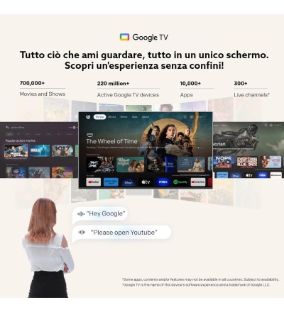 METZ Metz TV 55 QLED+ Smart TV 4K UHD con Google TV