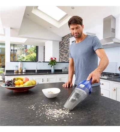 Black & Decker Black & Decker NVC115WA Aspirabriciole senza filo Blu, Grigio Senza sacchetto