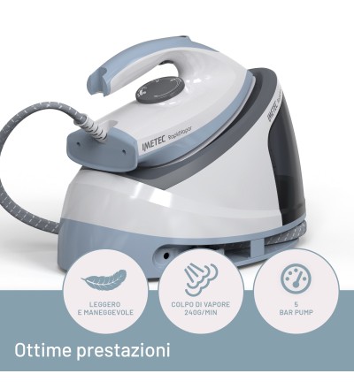 Imetec 10Imetec 9033 Rapidvapor Ferro da Stiro Generatore di Vapore 2400 W
