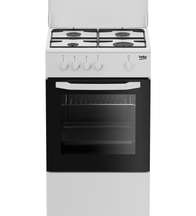 BEKO BEKO CUCINA A GAS 4 BRUCIATORI FORNO GAS 54LT 50x50 BIANCO CSG42009DW
