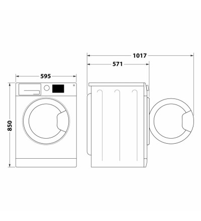 Whirlpool WHIRLPOOL LAVATRICE 7KG INVERTER VAPORE A 1400 GIRI FFB 7469 SV IT