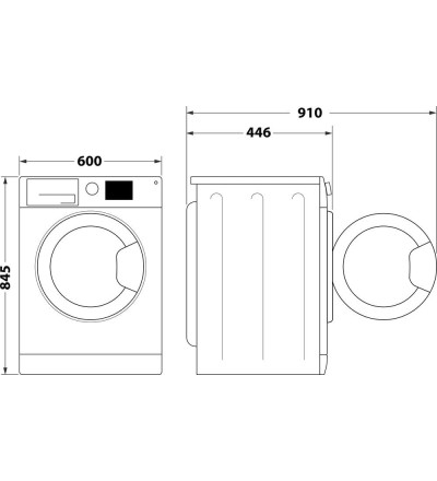 Indesit INDESIT LAVATRICE 6KG INVERTER B 1000GIRI VAPORE IM 640 MY TIME IT
