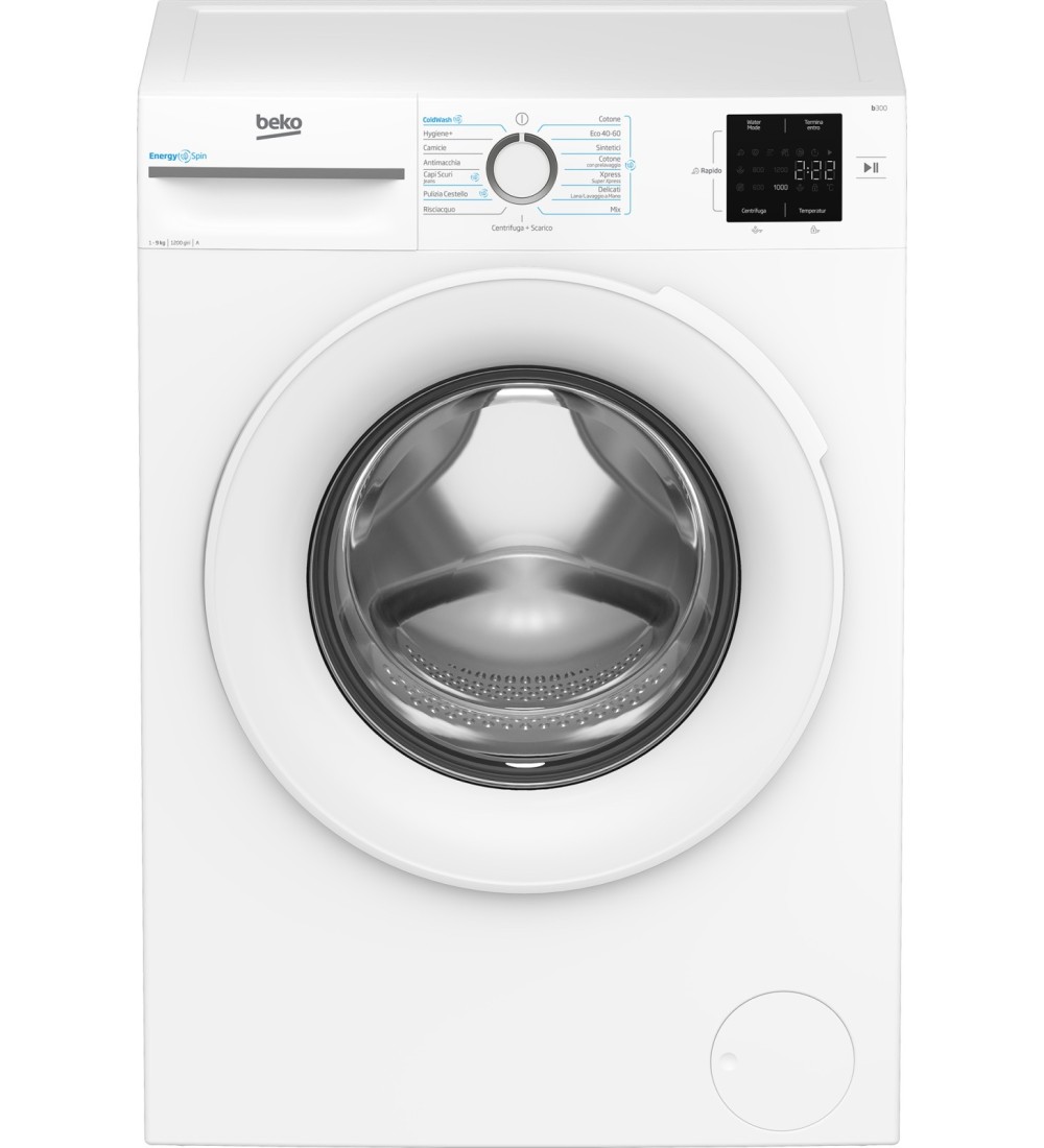 BEKO BEKO LAVATRICE 9KG INVERTER ENERGYSPIN INVERTER A 1200GIRI BMWU3921W