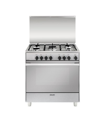 Glem Gas Glem Gas U855MI6 Cucina Libera installazione 80×50 Piano Cottura 5 Fuochi Forno Elettrico 84L Classe A Inox