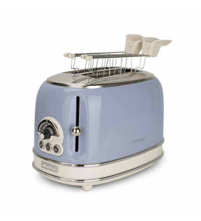 Ariete Ariete 155 Tostapane Vintage 2 fette di pane 6 livelli di tostatura 810 W Acciaio Inox Celeste