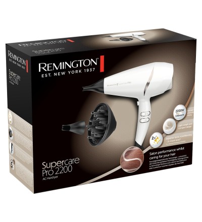 Remington Remington AC7200W Asciugacapelli 2200 W Nero/Bianco