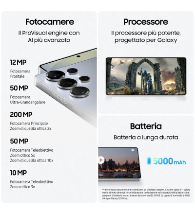 Samsung Samsung S25 Ultra 12+256GB 6.9 5G Titanium Black EU