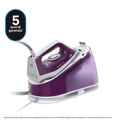 Braun Braun Ferro Da Stiro Con Caldaia Carica Continua 1.7 Lt 2400w Viola