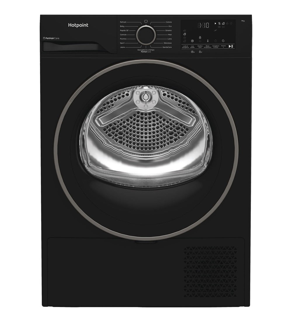 Hotpoint Hotpoint Ariston HPT94DBBSIT Asciugatrice 9 Kg a Pompa di calore Inverter Classe C - HPT 94D BBS IT
