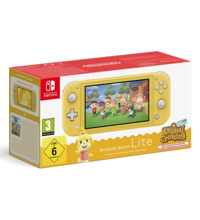 NINTENDO Switch lite Console Animal Crossing Yellow