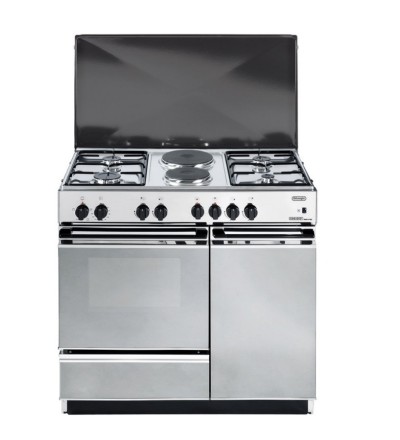 De'Longhi De'Longhi Cucina SEX8542NEDM a Gas 4 Fuochi 2 Piastre Forno 8 Elettrico 6cm Inox SEX8542NEDM