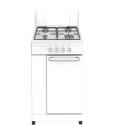 Schaub Lorenz Schaub Lorenz SSMBF Mobile con Fornello a Gas 50x50cm 4 Fuochi Valvola Di Sicurezza Bianco