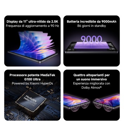 Xiaomi Xiaomi Redmi Pad 2 11 4+128GB WiFi Graphite Gray + Cover ITA