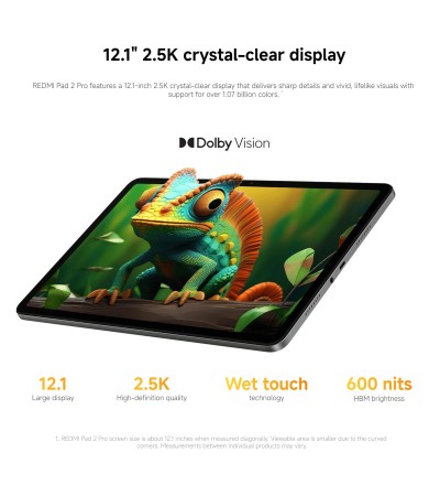 Xiaomi Xiaomi Redmi Pad 2 Pro 12.1 6GB 128GB WiFi 12.1 6GB 128GB Silver Garanzia Europa