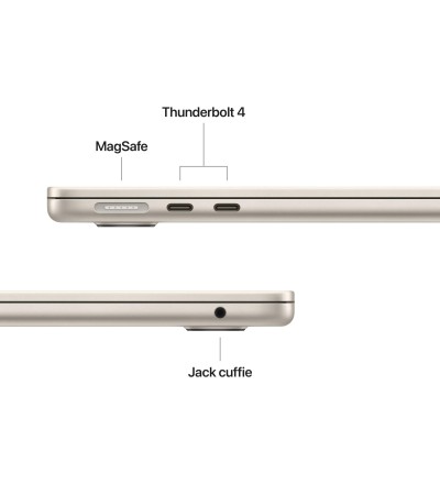 APPLE Apple MacBook Air 13 M5 10 Core CPU 10 Core GPU 16GB 1TB Colore Starlight Garanzia Italia