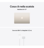 APPLE Apple MacBook Air 13 M5 10 Core CPU 10 Core GPU 16GB 1TB Colore Starlight Garanzia Italia