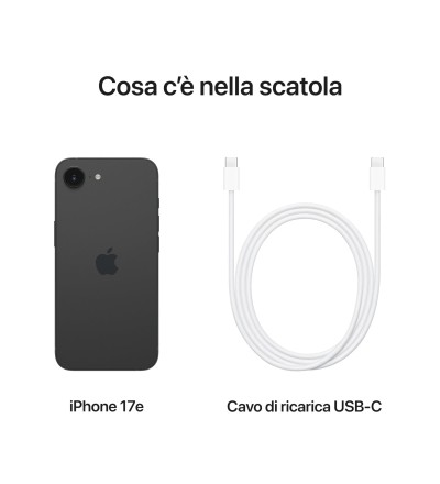 APPLE Apple iPhone 17e 6.1 512GB Colore Black Garanzia Italia