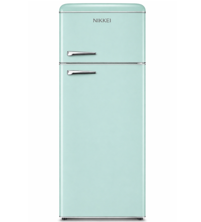 Nikkei Nikkei GNDP215GR Frigorifero RETRO’ Doppia Porta 215 L Statico H 148 Classe E Verde