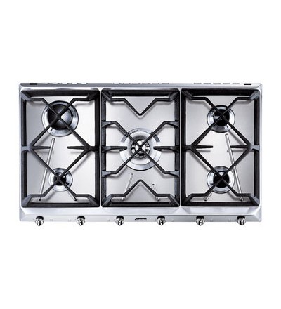 SMEG Smeg SRV596GH5 Piano Cottura a Gas Acciaio inossidabile 90 cm 5 Fornello(i)