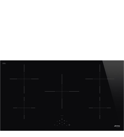SMEG Smeg SI2951D Piano Cottura a induzione da 90 Cm 5 Zone di Cottura Nero