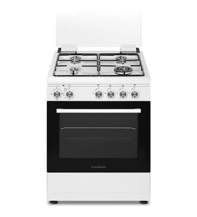 Schaub Lorenz Schaub Lorenz SS631GEW Cucina 60×60 a Gas 4 Fornelli Forno a Gas Multifunzione Classe A Bianca