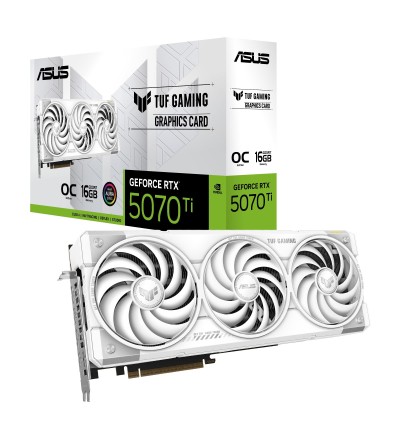  ASUS TUF Gaming GeForce RTX 5070 Ti OC Edition White 16GB GDDR7 256 Bit PCIe 5.0 Scheda Grafica